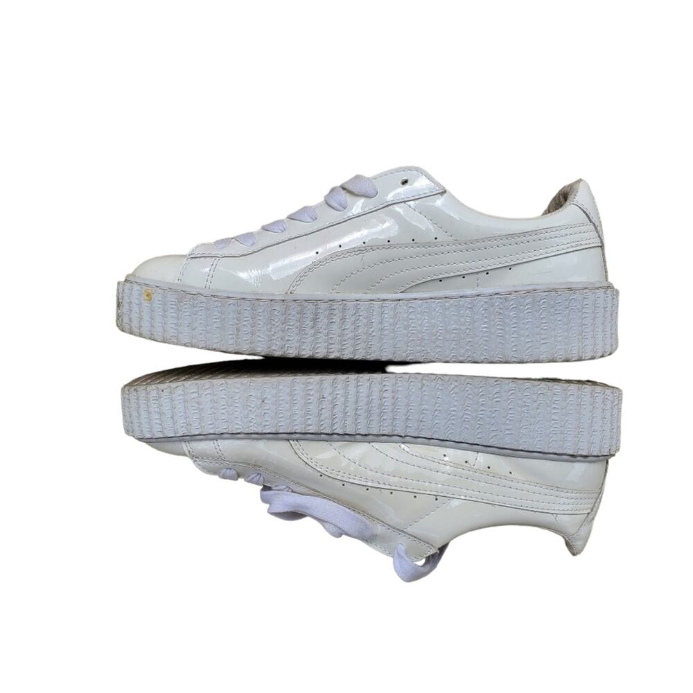 Puma x Fenty White Basket Patent Creeper  EUR 40/ US 9)